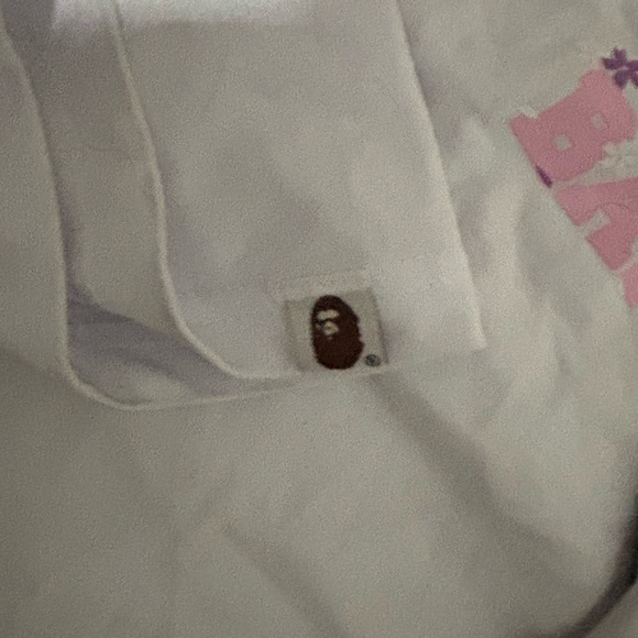 White Bape Sakura tshirt with bag - Picture 5 of 7